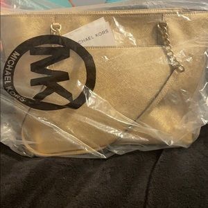 Michael Kors Gold Tote